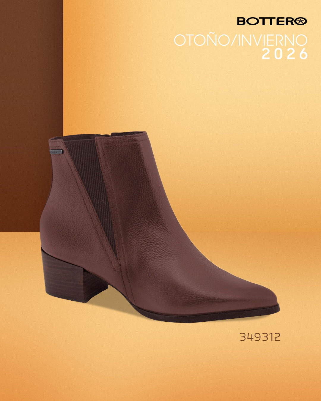 Botín de Cuero, Taco Bloque, Caña Corta