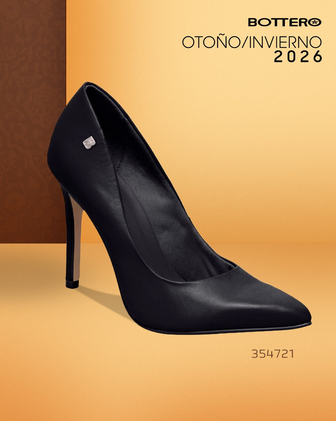 Zapato de Cuero Tipo Stiletto, Punta Fina y Taco Alto Elegante