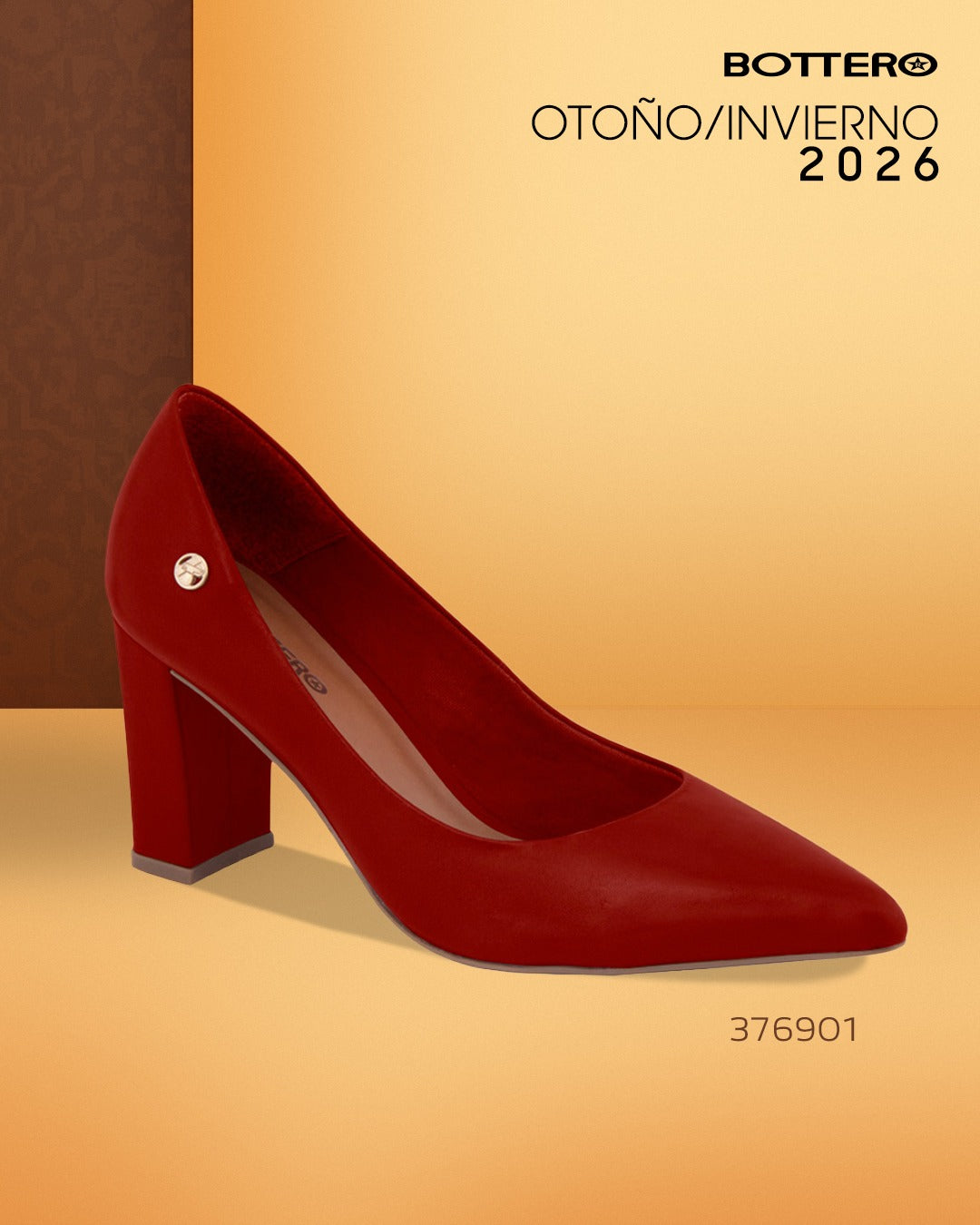 Zapato de Cuero, Punta Fina con Taco Bloque Elegante